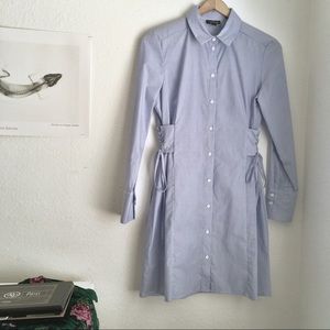 NWOT Topshop Corset Shirt Dress